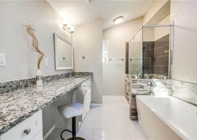 Complete remodeling of a main bathroom in Southlake, Texas