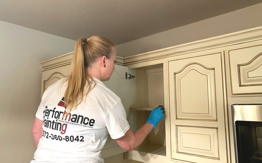 Kitchen Cabinet Painting and Staining in Bonham, TX.